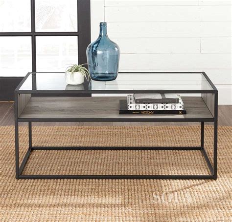 Nadia Shadow Box Coffee Table: Curio Coffee Table 